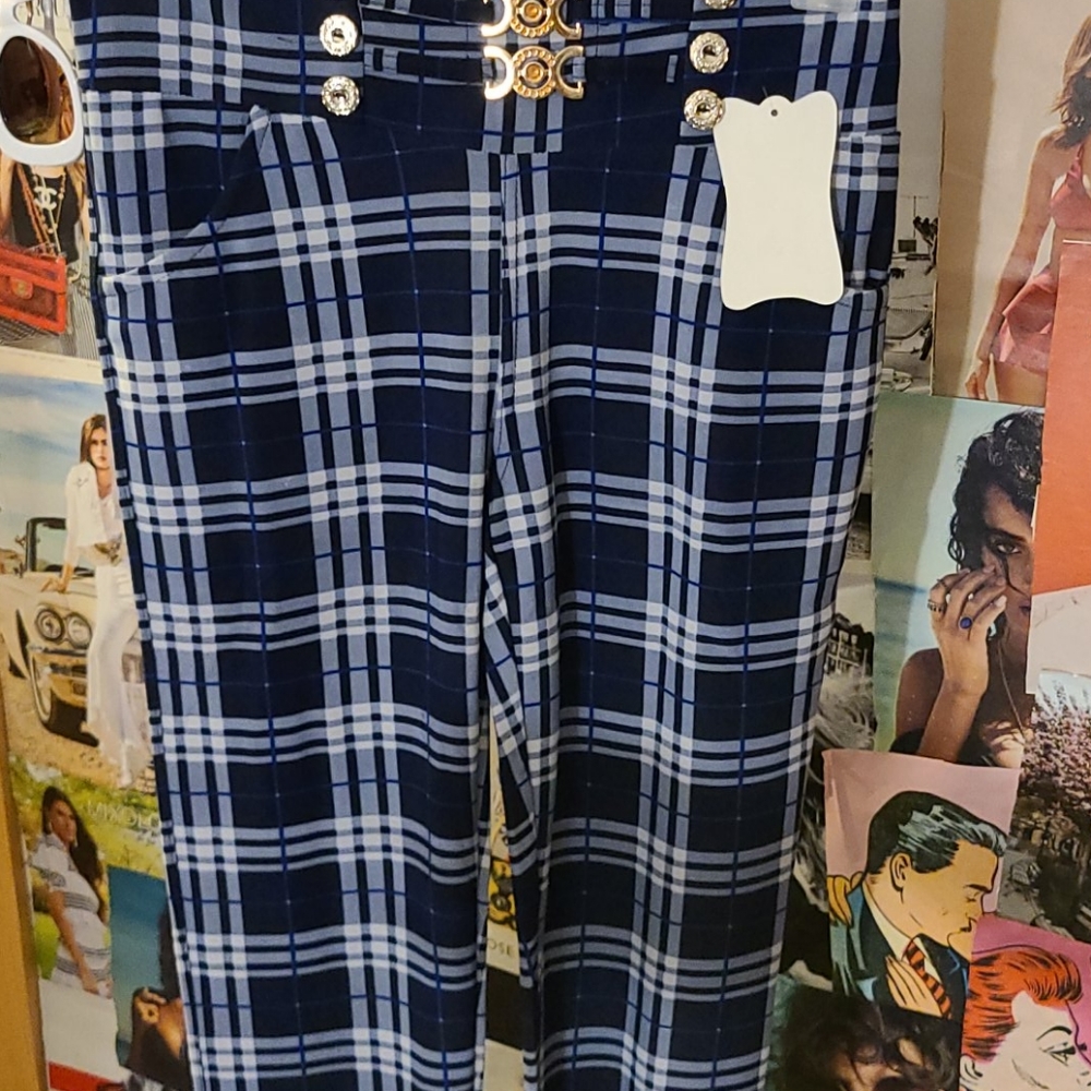 plaid leggings